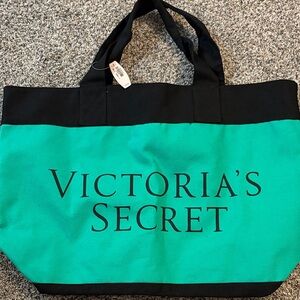 Victoria's Secret Green and Black Tote